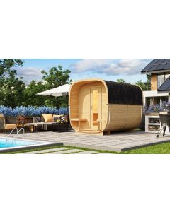 CUBE sauna Rovaniemi din lemn de molid
